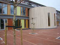 Gemeentehuis, Leiderdorp - FSC Platowood Fraké hout