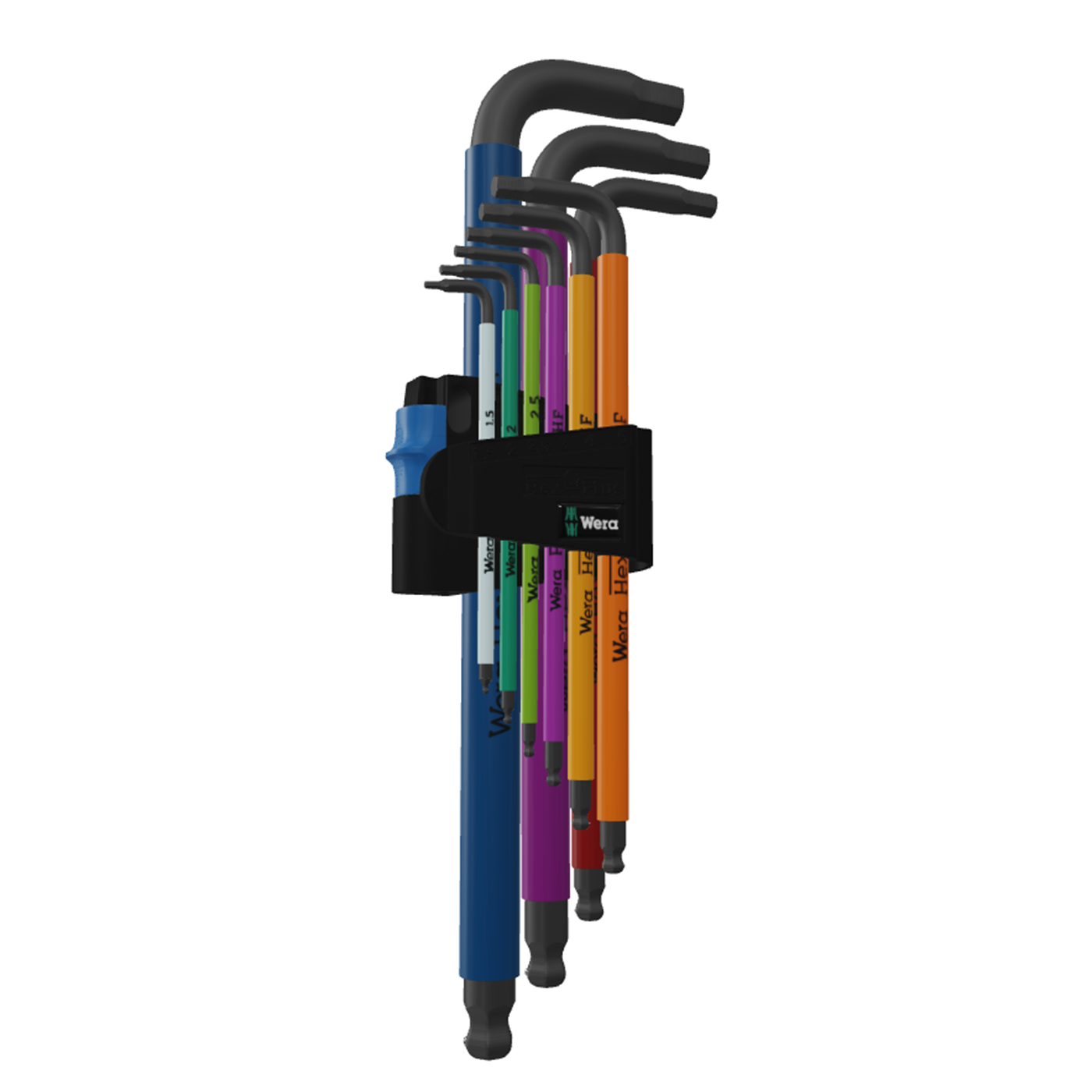 Wera Inbus Set Wera sleutelset color L-inbus met klem 9st | Eurabo