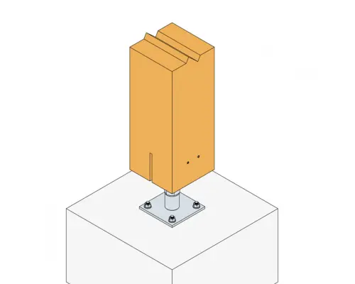 Simpson Strong-Tie pied de poteau PIBA