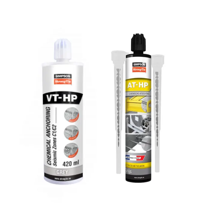 Simpson Strong-Tie injectiemortel KEM HR (vroeger AT-HP) en KEM H (vroeger VT-HP)