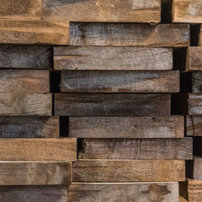 Fraké FSC® Thermo brut hout ongeschaafd