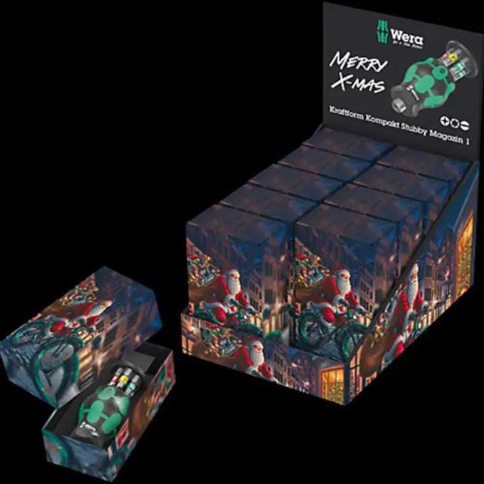 Wera Kraftform Kompakt Stubby Christmas 6-delig